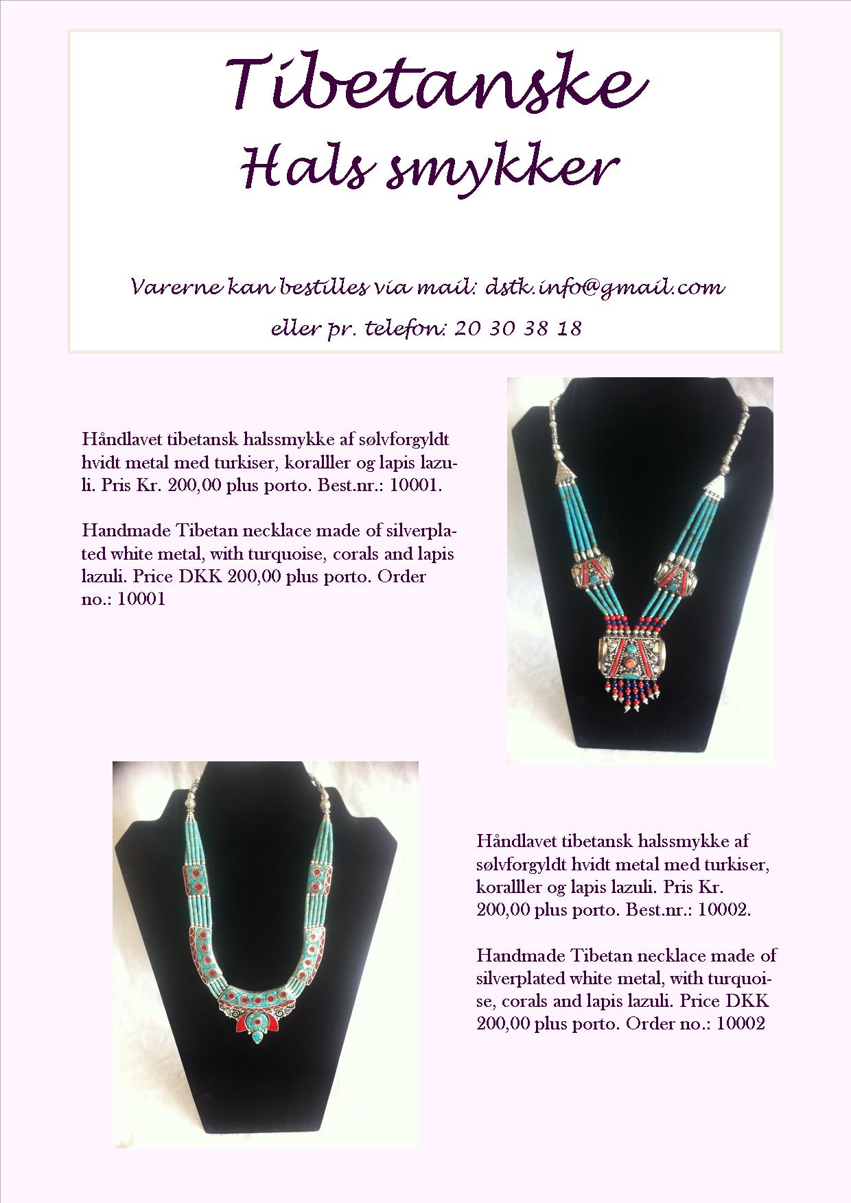 Tibetanske hals smykker - Dansk Selskab Tibetansk